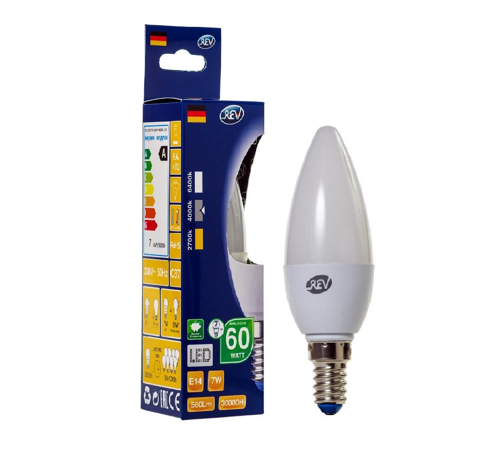 Лампа светодиодная LED G45 E14 5Вт 480Лм 2700К PREMIUM (FILAMENT) теплый свет REV 32357 0