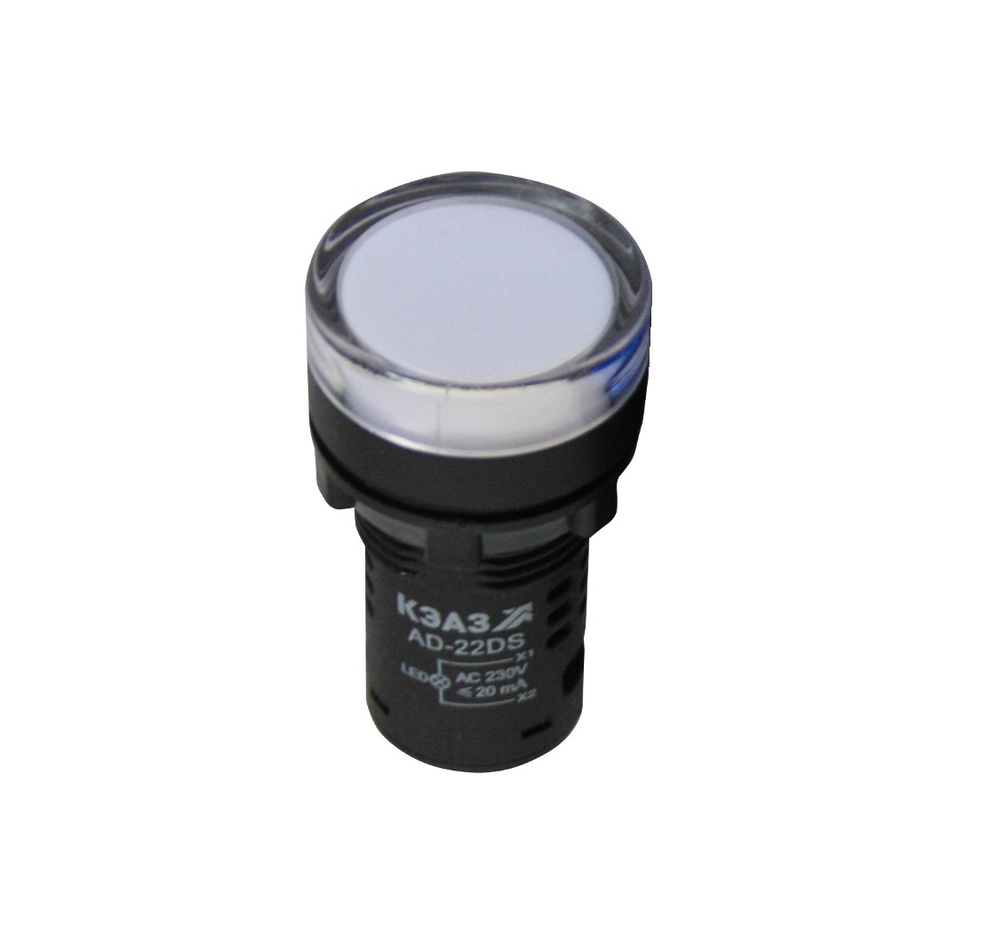 Лампа AD22DS(LED) матрица 22мм 230В бел. КЭАЗ 238572